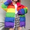 Rainbow Striped Coat