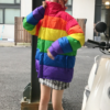 Rainbow Striped Coat