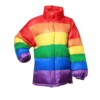 Rainbow Striped Coat