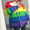 Rainbow Striped Coat