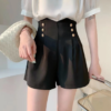 Elegant High Waist Button Shorts