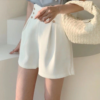 Elegant High Waist Button Shorts