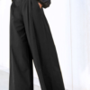 Casual Office Wide Leg Trousers - Enenesis