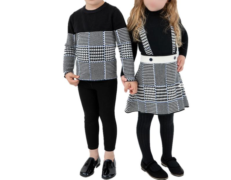 Sibling Matching Knitted Clothes