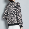 Thin Leopard Print Bomber Jacket