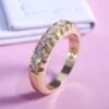 Golden Micro Paved Ring