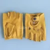 Genuine Leather Slip-Resistant Half Finger Gloves - Enenesis