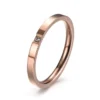 Thin Titanium Steel Couple Ring