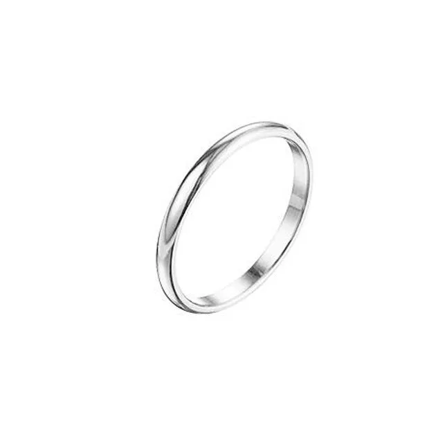 Thin Titanium Steel Couple Ring