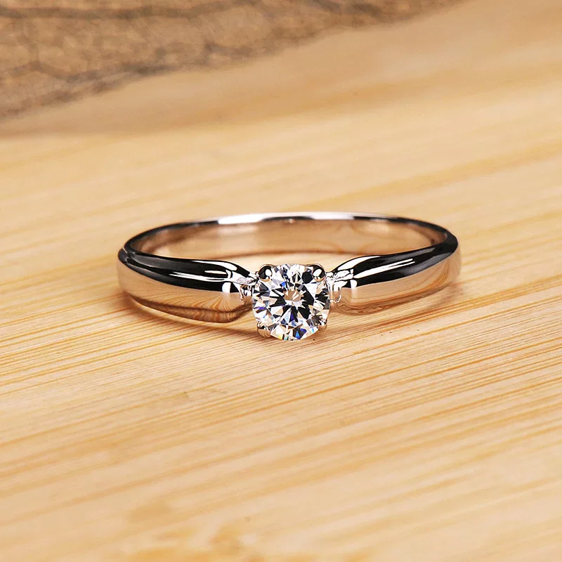 Luxury Silver Engagement Ring - Enenesis