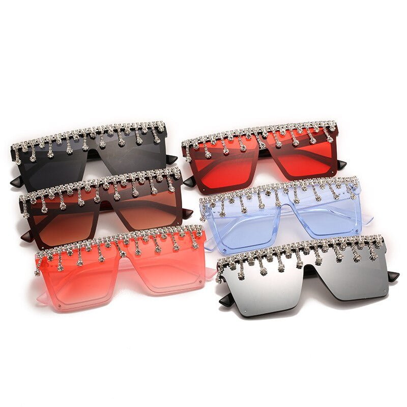 Cute Tassel Square Sunglasses - Enenesis