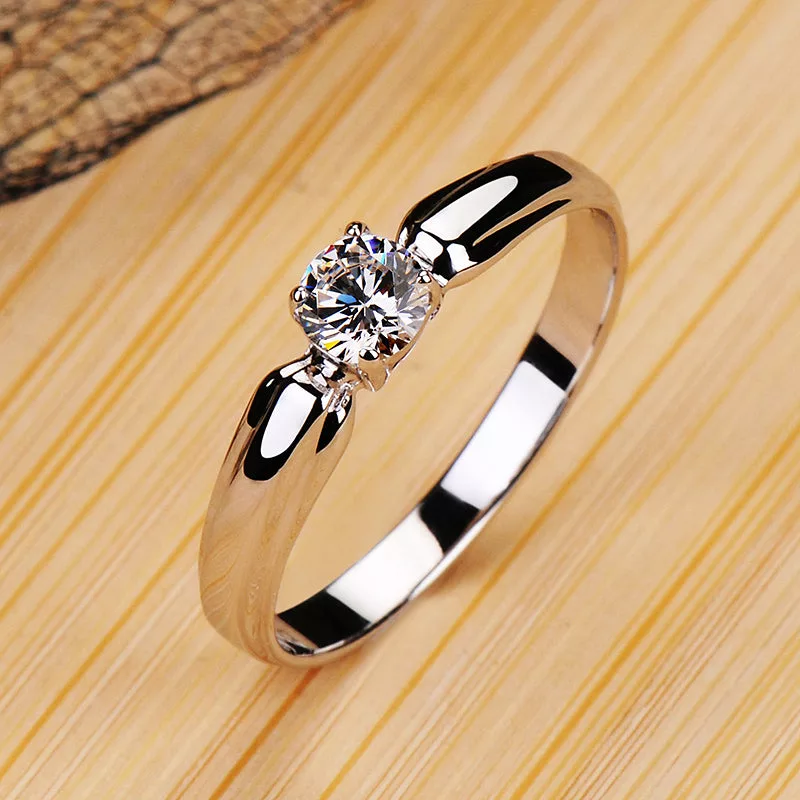 Luxury Silver Engagement Ring - Enenesis