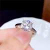 Moissanite Diamond Ring