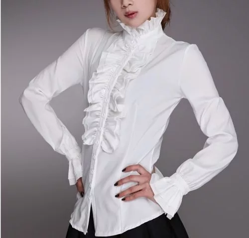 Victorian Flounce Office Shirt