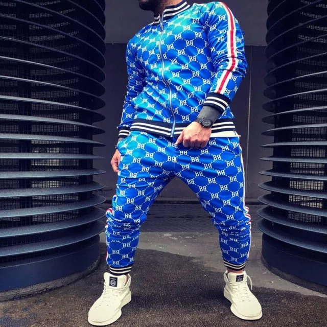 Flower Plaid Sports Tracksuit - Enenesis