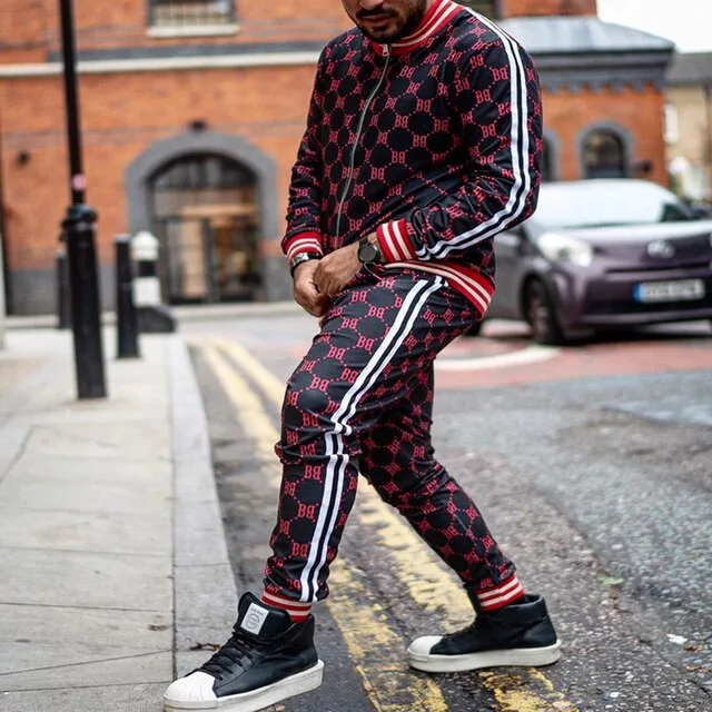 Flower Plaid Sports Tracksuit - Enenesis