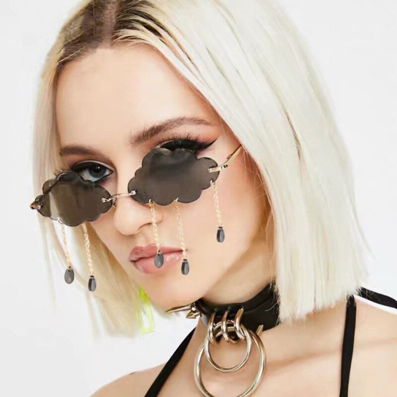 Cloud Shape Pendant Sunglasses