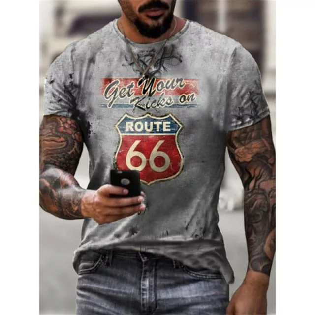 66 Letters Printed T-Shirt