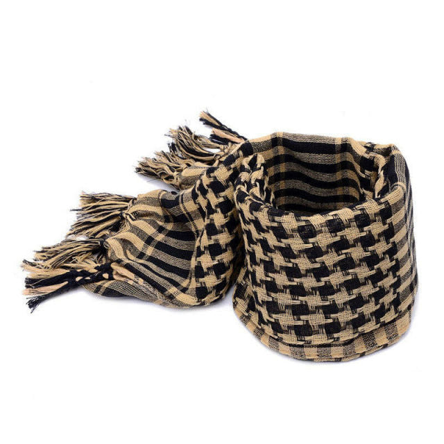 Soft Warm Tassel Stripe Scarf