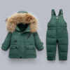 Kids Winter Down Overall Suit