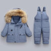 Kids Winter Down Overall Suit