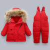 Kids Winter Down Overall Suit