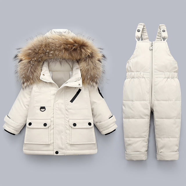 Kids Winter Down Overall Suit