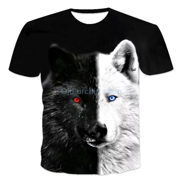 Wild Wolf 3 Print T-shirt