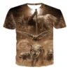 Wild Wolf 3 Print T-shirt