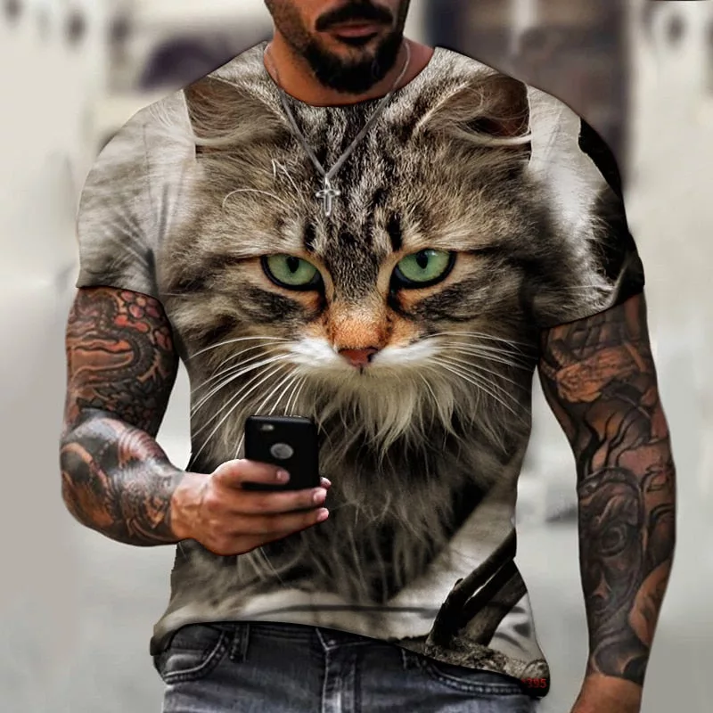 3D Cute Kitten T-Shirt - Enenesis