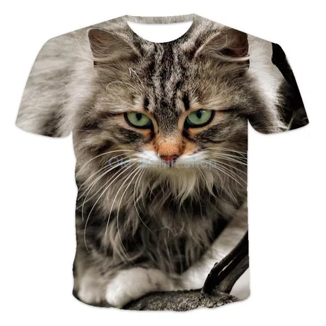 3D Cute Kitten T-Shirt - Enenesis