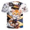 3D Cute Kitten T-shirt