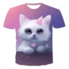 3D Cute Kitten T-shirt