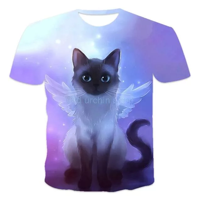 3D Cute Kitten T-Shirt - Enenesis