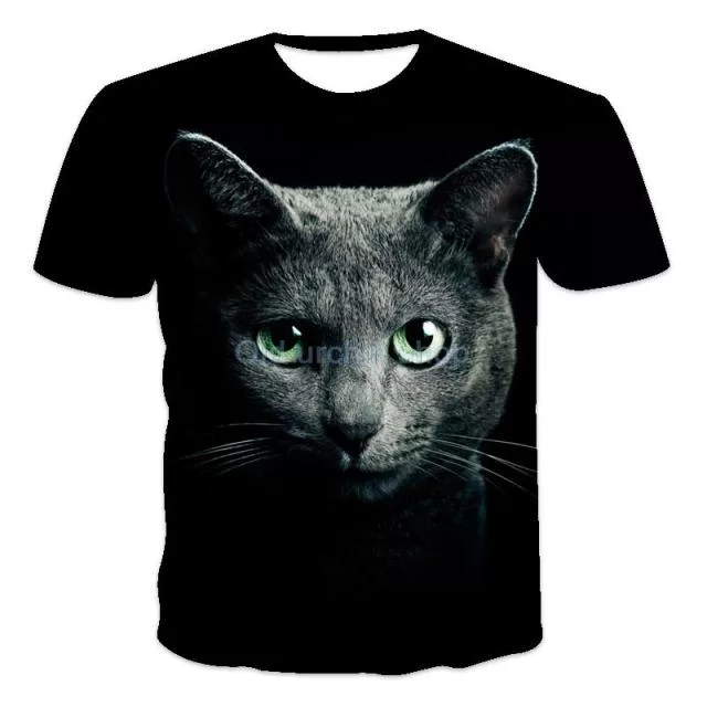 3D Cute Kitten T-shirt