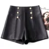 Sheepskin Genuine Leather Shorts