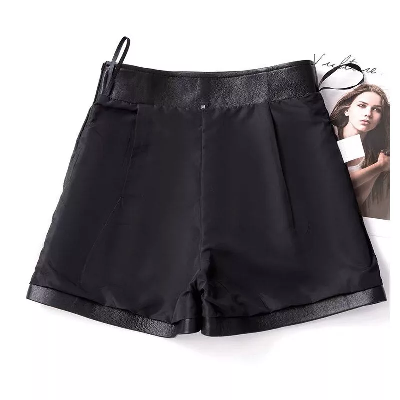 Sheepskin Genuine Leather Shorts