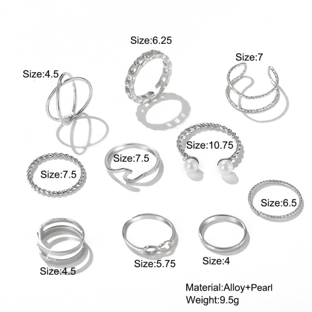 Multi-Layer Adjustable Ring Set