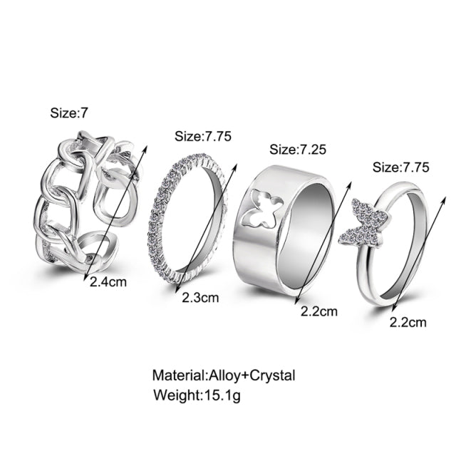 Multi-Layer Adjustable Ring Set