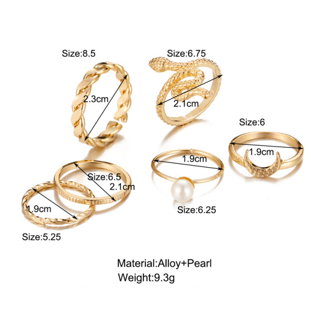 Multi-Layer Adjustable Ring Set