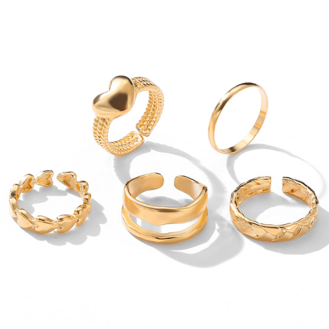 Multi-Layer Adjustable Ring Set