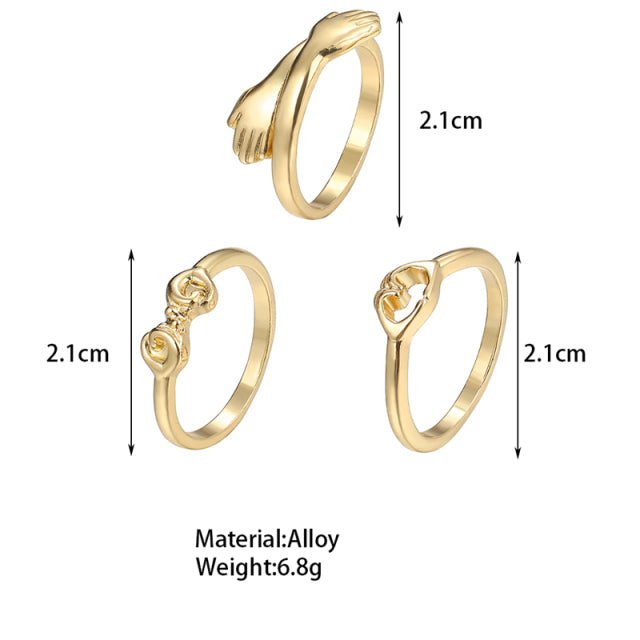 Multi-Layer Adjustable Ring Set