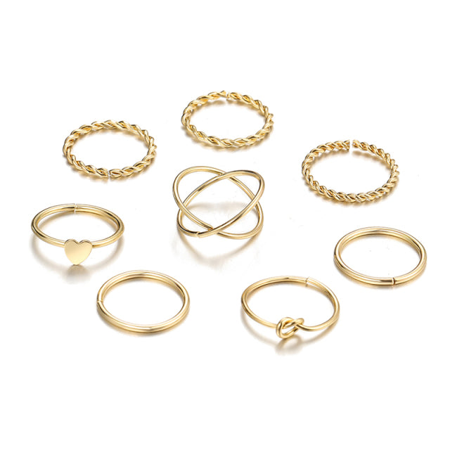 Multi-Layer Adjustable Ring Set