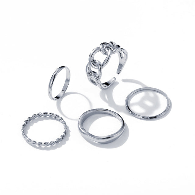 Multi-Layer Adjustable Ring Set