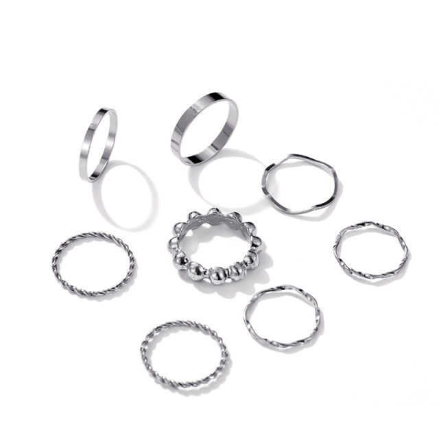 Multi-Layer Adjustable Ring Set