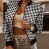 Plaid Puffer Jacket