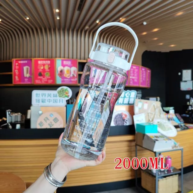 2 Litres Sports Water Bottles with Straw