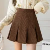 High Waist Pleated Vintage Skirt - Enenesis