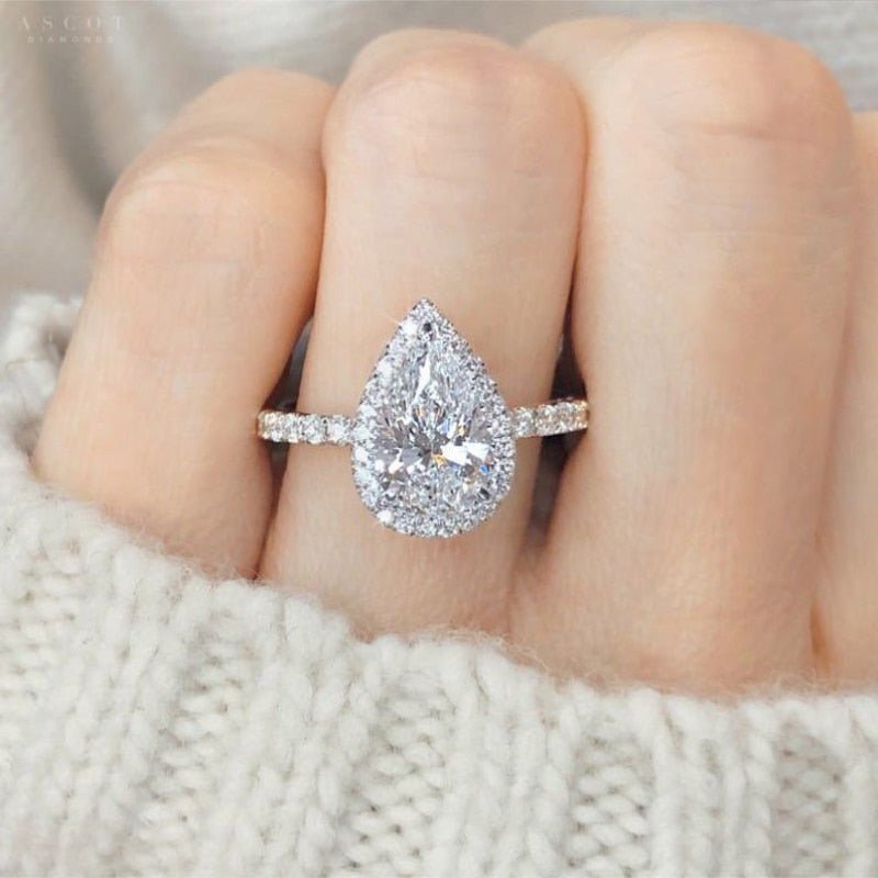 Vintage Style Pear Shape Ring