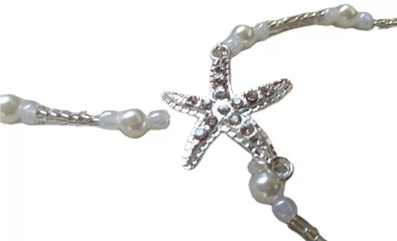 Starfish Pearl Anklet